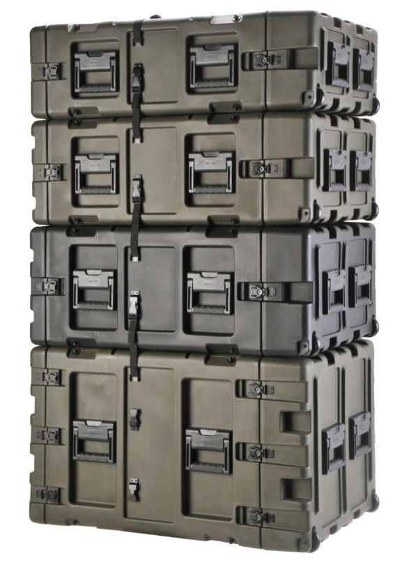 3RR-5U24-25B, SKB 24 IN Deep Removable Shock Rack Case