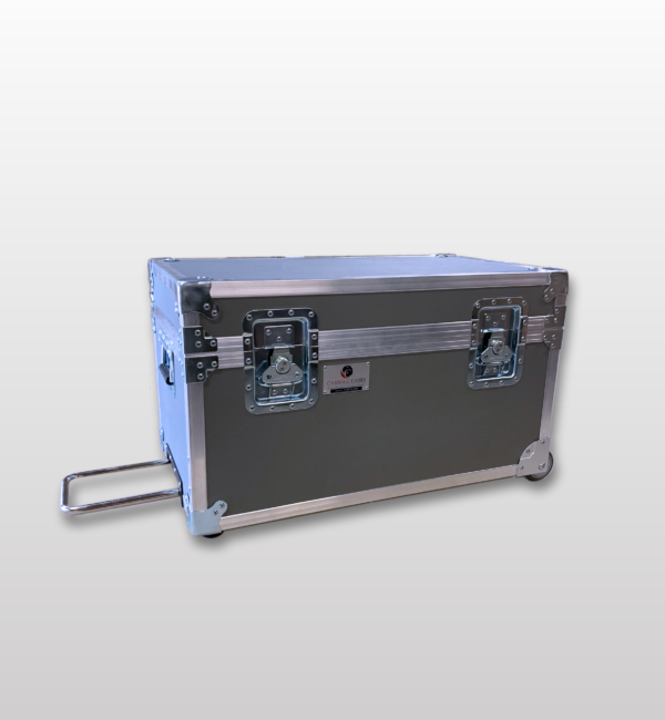 Projector case with Tilt Wheels and Extension Handle, – Example A