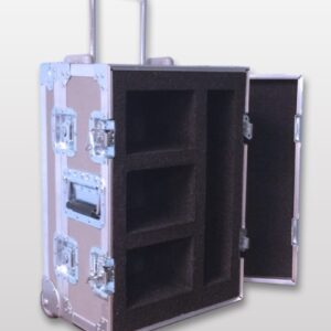 ATA Shipping case with tilt wheels and handle